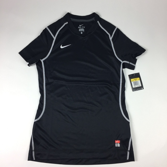 Womens Nike Dri-Fit Muscle Shirt NWT black/white - Picture 1 of 6